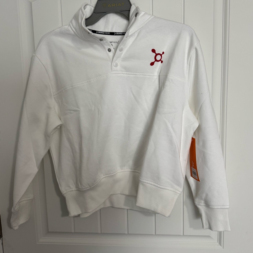 Orangetheory White Pullover Hoodie with Red Logo New without Tags